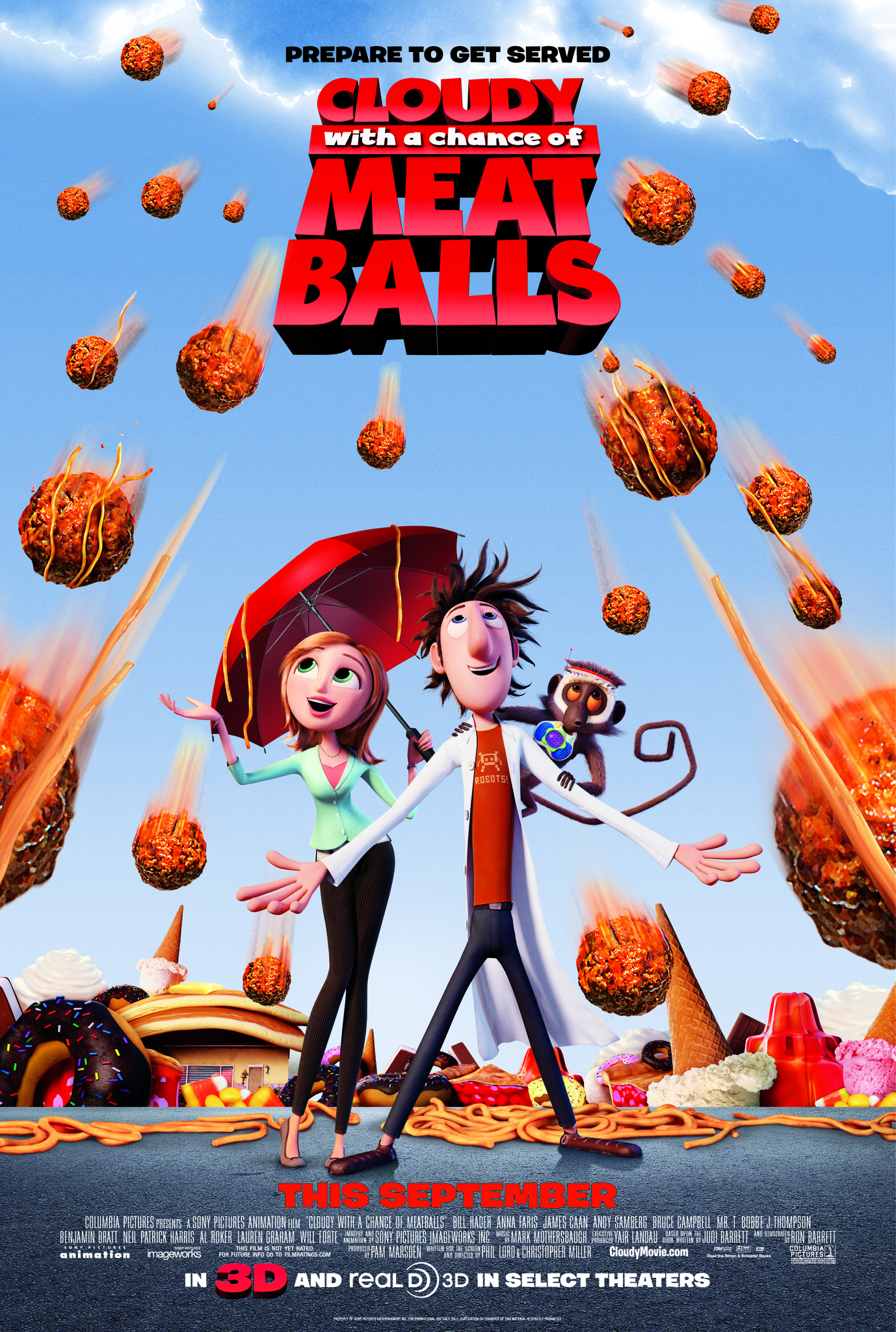 Cloudy with a Chance of Meatballs (2009) movie poster download